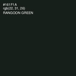 #161F1A - Rangoon Green Color Image